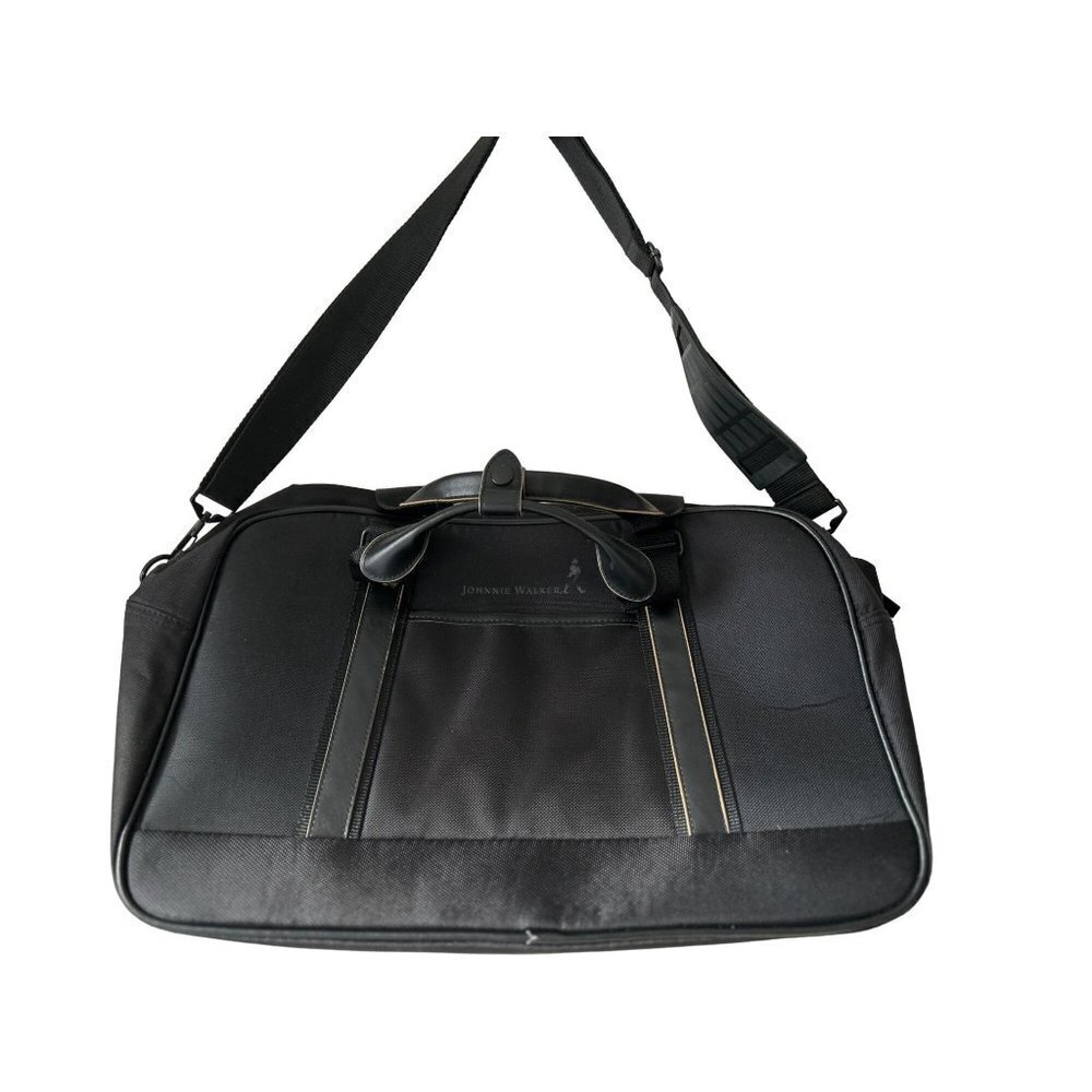 Johnnie Walker Travel Weekend Duffle Bag Black 18"x11"x9"